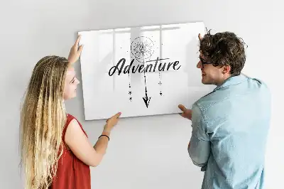 Pizarra magnética de pared modelo Aventura con rotulador