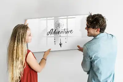 Pizarra magnética de pared modelo Aventura con rotulador