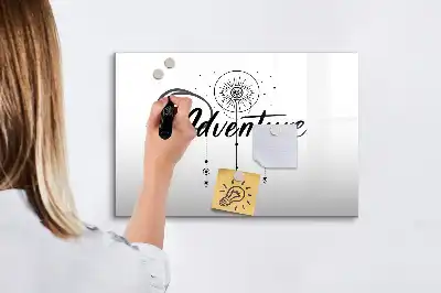 Pizarra magnética de pared modelo Aventura con rotulador