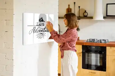 Pizarra de cristal magnética borrable modelo Aventura