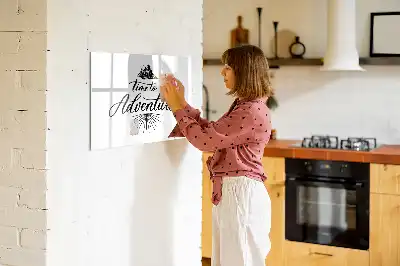 Pizarra de cristal magnética borrable modelo Aventura