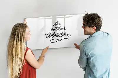 Pizarra magnética de pared con rotulador modelo aventura al aire libre