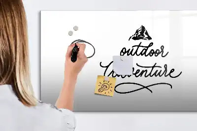 Pizarra magnética de pared con rotulador modelo aventura al aire libre
