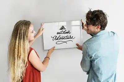 Pizarra magnética de pared con rotulador modelo aventura al aire libre