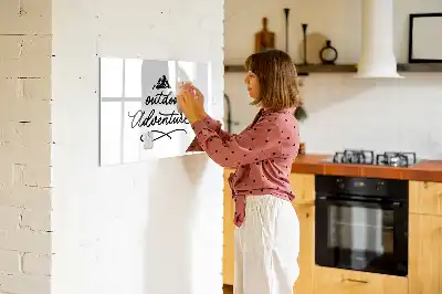 Pizarra magnética de pared con rotulador modelo aventura al aire libre