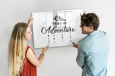 Pizarra de cristal borrable con imanes modelo Aventura