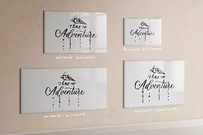 Pizarra de cristal borrable con imanes modelo Aventura
