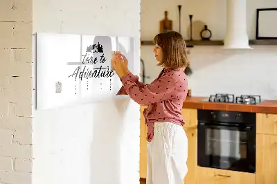 Pizarra magnética de pared diseño Tiempo de aventura con rotulador incluido