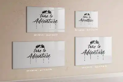 Pizarra magnética de pared diseño Tiempo de aventura con rotulador incluido