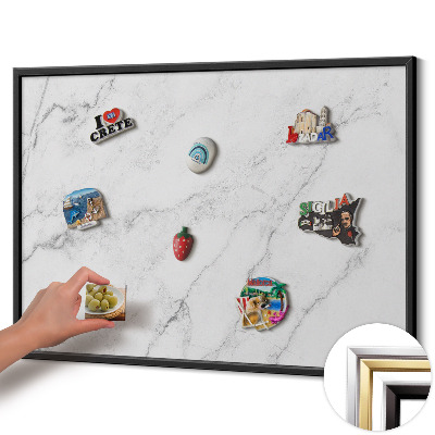 Tablero para imanes decorativo Mármol delicado y claro