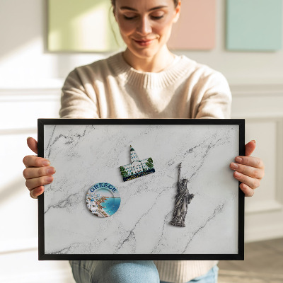 Tablero para imanes decorativo Mármol delicado y claro