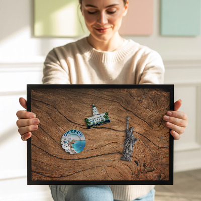 Pizarra magnética con marco negro {title}