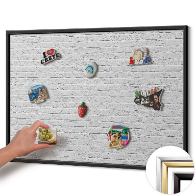 Pizarra magnética con marco negro {title}