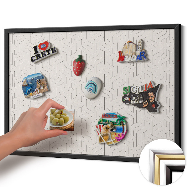 Tablero para imanes decorativo Patrón lineal regular