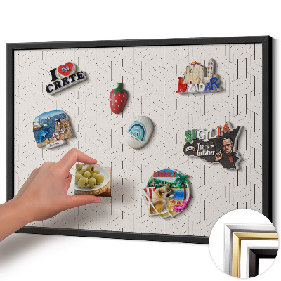 Tablero para imanes decorativo Patrón lineal regular