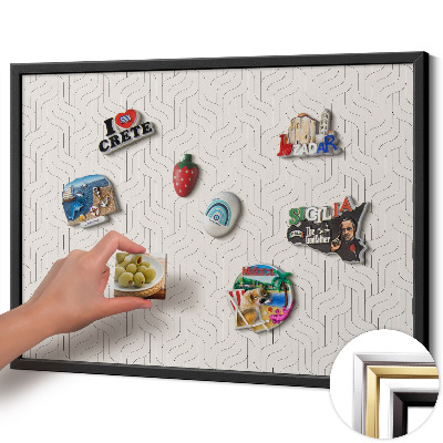 Tablero para imanes decorativo Patrón lineal regular