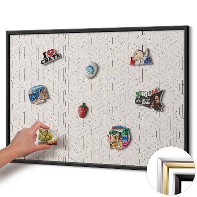 Tablero para imanes decorativo Patrón lineal regular