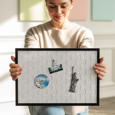 Tablero para imanes decorativo Patrón lineal regular