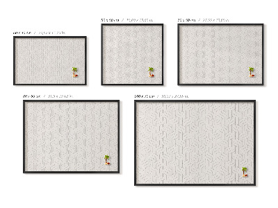 Tablero para imanes decorativo Patrón lineal regular