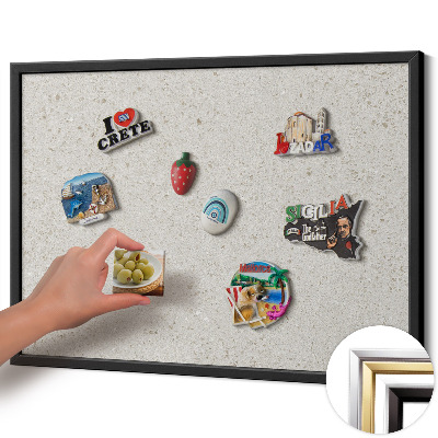 Pizarra imantada para imanes de vacaciones Piedra clara de gres