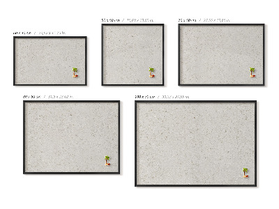 Pizarra magnética con marco negro {title}