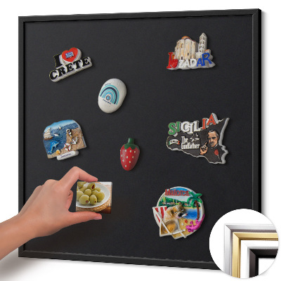 Pizarra magnética con marco negro {title}