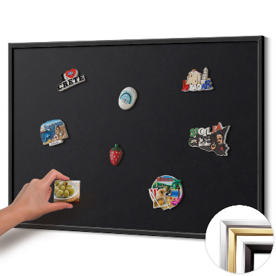 Pizarra magnética con marco negro {title}