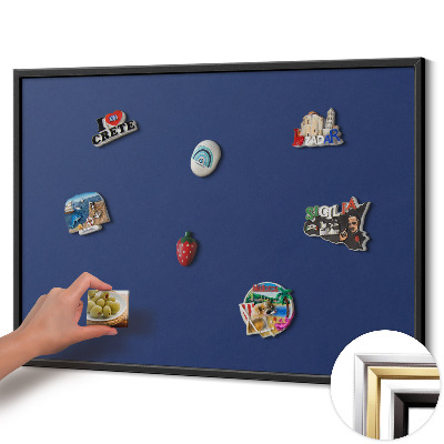 Pizarra magnética con marco negro {title}