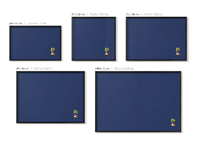 Pizarra magnética de pared Color azul marino