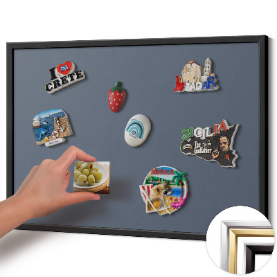 Pizarra magnética con marco negro {title}