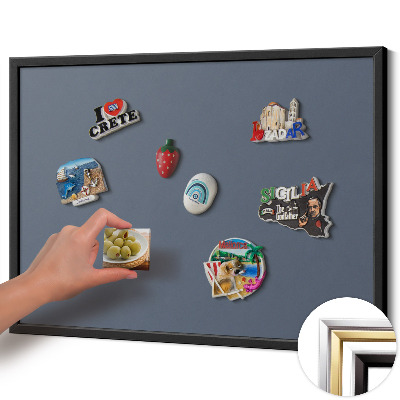 Pizarra imantada para imanes de vacaciones Color gris frío