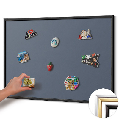 Pizarra imantada para imanes de vacaciones Color gris frío