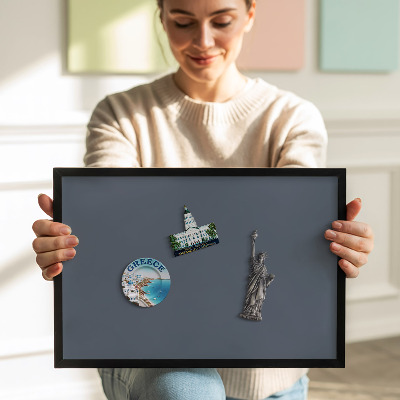 Pizarra magnética con marco negro {title}