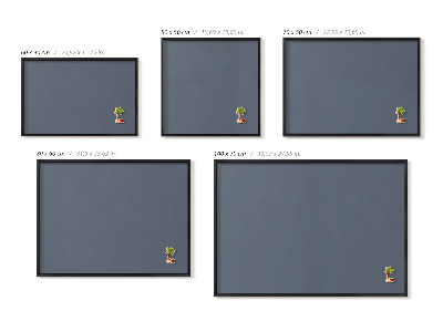 Pizarra magnética con marco negro {title}