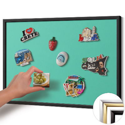 Tablero para imanes decorativo Color menta