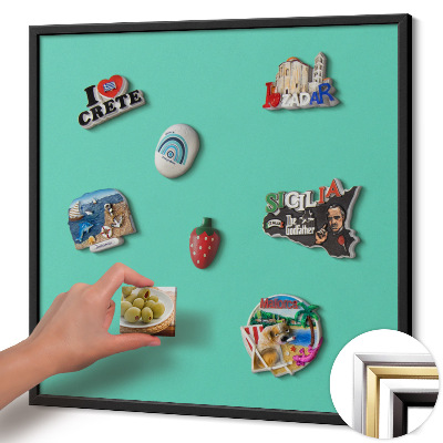 Tablero para imanes decorativo Color menta