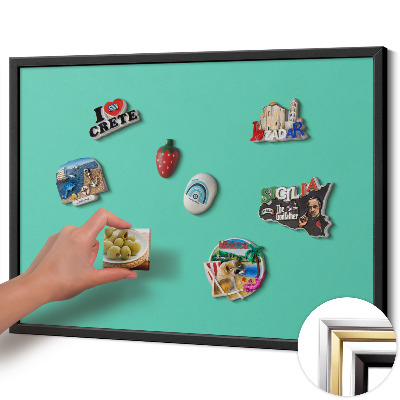 Pizarra magnética con marco negro {title}