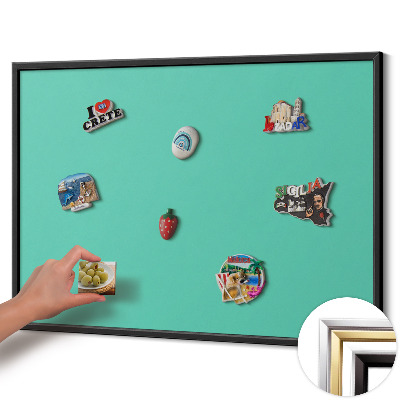 Pizarra magnética con marco negro {title}