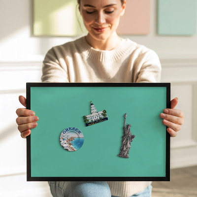 Pizarra magnética con marco negro {title}