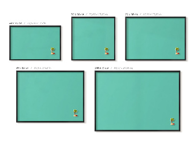 Tablero para imanes decorativo Color menta