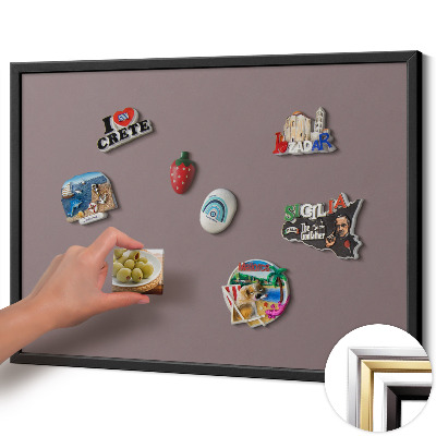 Pizarra magnética con marco negro {title}