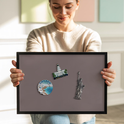 Pizarra magnética con marco negro {title}