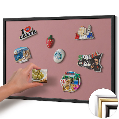 Pizarra magnética con marco negro {title}