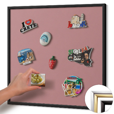 Pizarra magnética con marco negro {title}