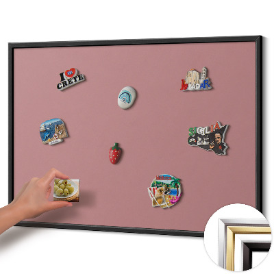 Pizarra magnética de pared Color rosa pastel