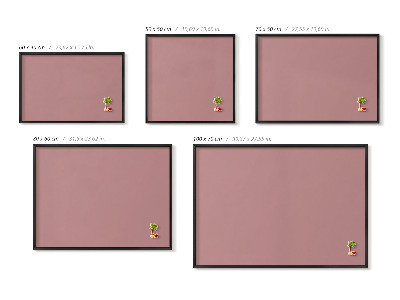 Pizarra magnética de pared Color rosa pastel