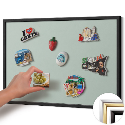 Pizarra magnética con marco negro {title}