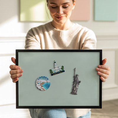 Pizarra magnética con marco negro {title}