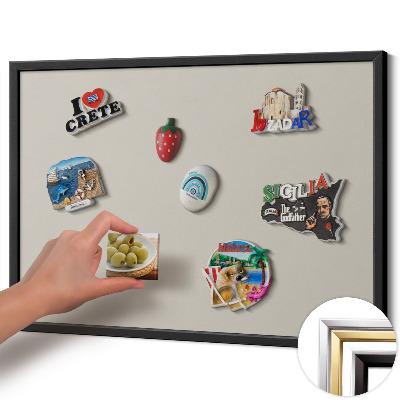 Pizarra magnética con marco negro {title}