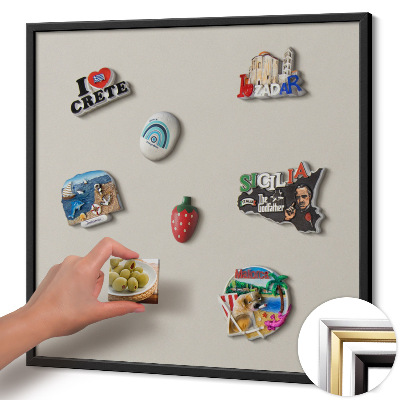 Pizarra imantada para imanes de vacaciones Color crema